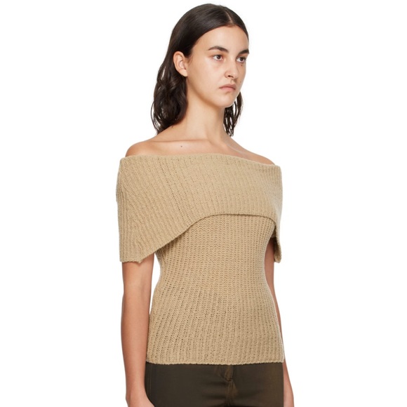 SSENSE Cozy Asymmetric Rib Knit Sweater - Picture 2 of 4